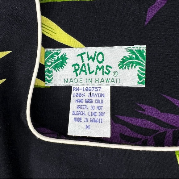 Two Palms Hawaiian Midi Maxi Dress Orchid Floral Black Sleeveless size Medium - Picture 5 of 6